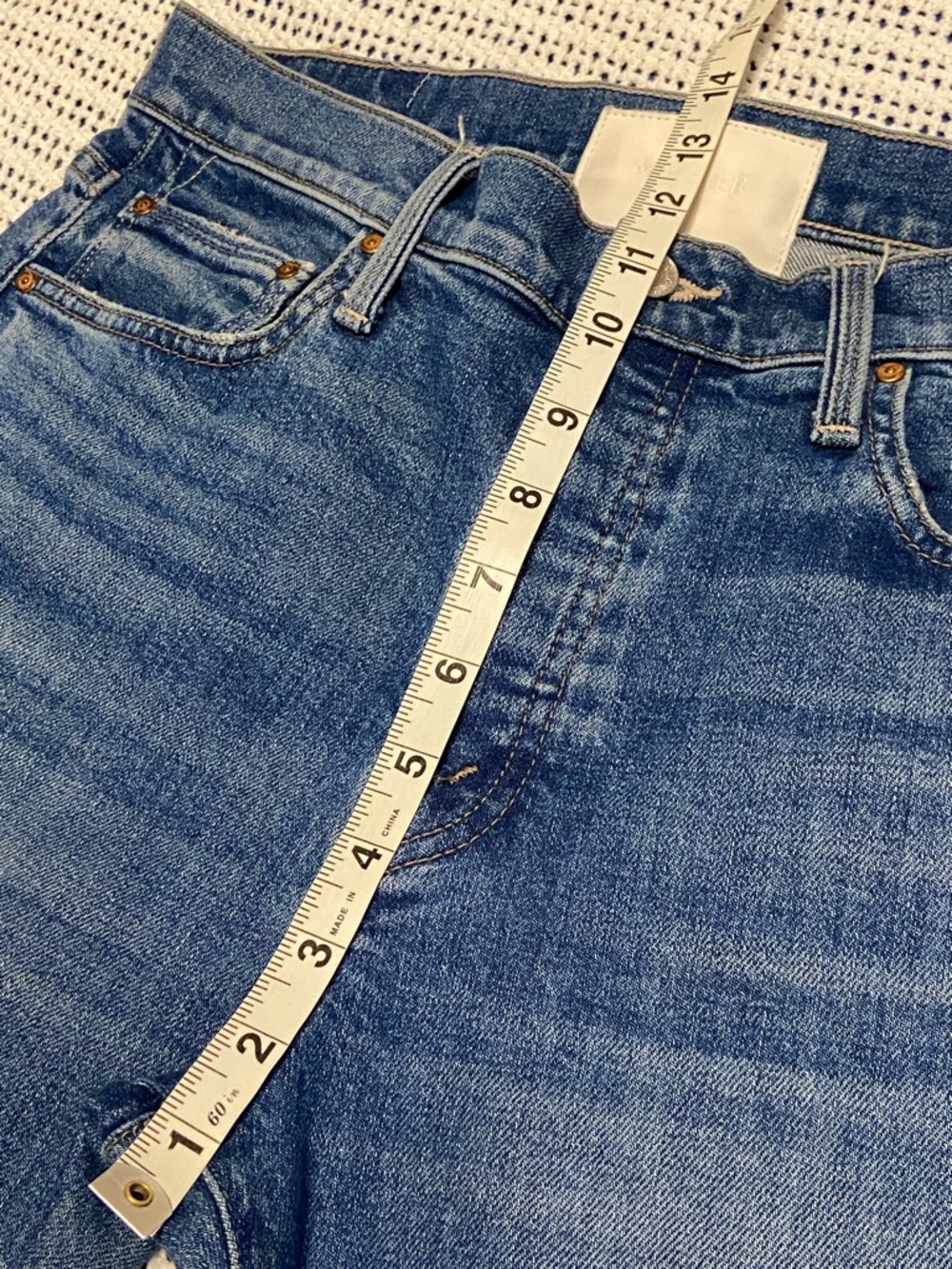 MOTHER SUPERIOR SCRAPPER CUFF ANKLE FRAY RUNNING W/ SCISSORS Button fly Size 27 - Picture 13 of 15